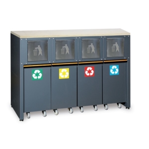 Módulo fixo de coleta de resíduos classificados para combinação de equipamentos de oficina C45PRO